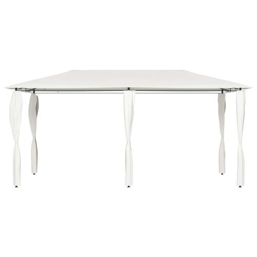 Med stolpeovertræk 3x6x2,6 m 160 g/m² cremefarvet