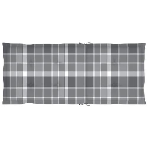 Stolehynder m. høj ryg 6 stk. 120x50x3 cm stof gråternet