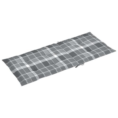 Stolehynder m. høj ryg 6 stk. 120x50x3 cm stof gråternet
