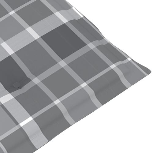 Stolehynder m. høj ryg 6 stk. 120x50x3 cm stof gråternet