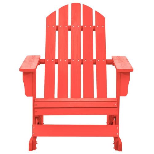 Adirondack-gyngestol massivt grantræ rød