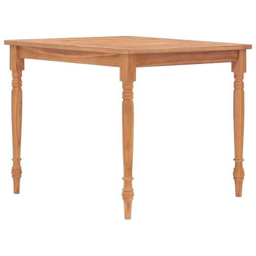 Batavia-bord 85x85x75 cm massivt teaktræ