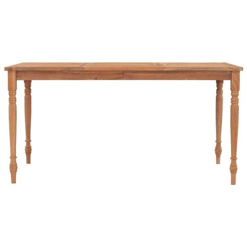 Batavia-bord 150x90x75 cm massivt teaktræ