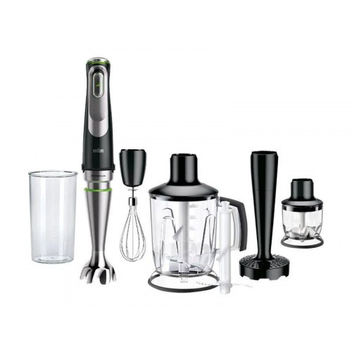 Braun Multiquick 9 MQ 9147X stavblender – 1.200 W, premium sort/børstet stål