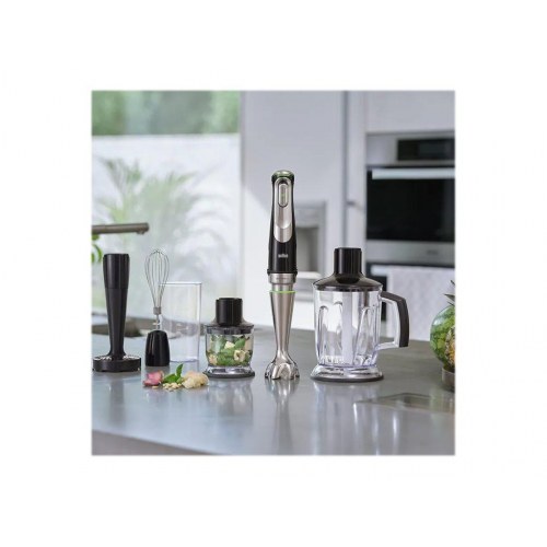 Braun Multiquick 9 MQ 9147X stavblender – 1.200 W, premium sort/børstet stål