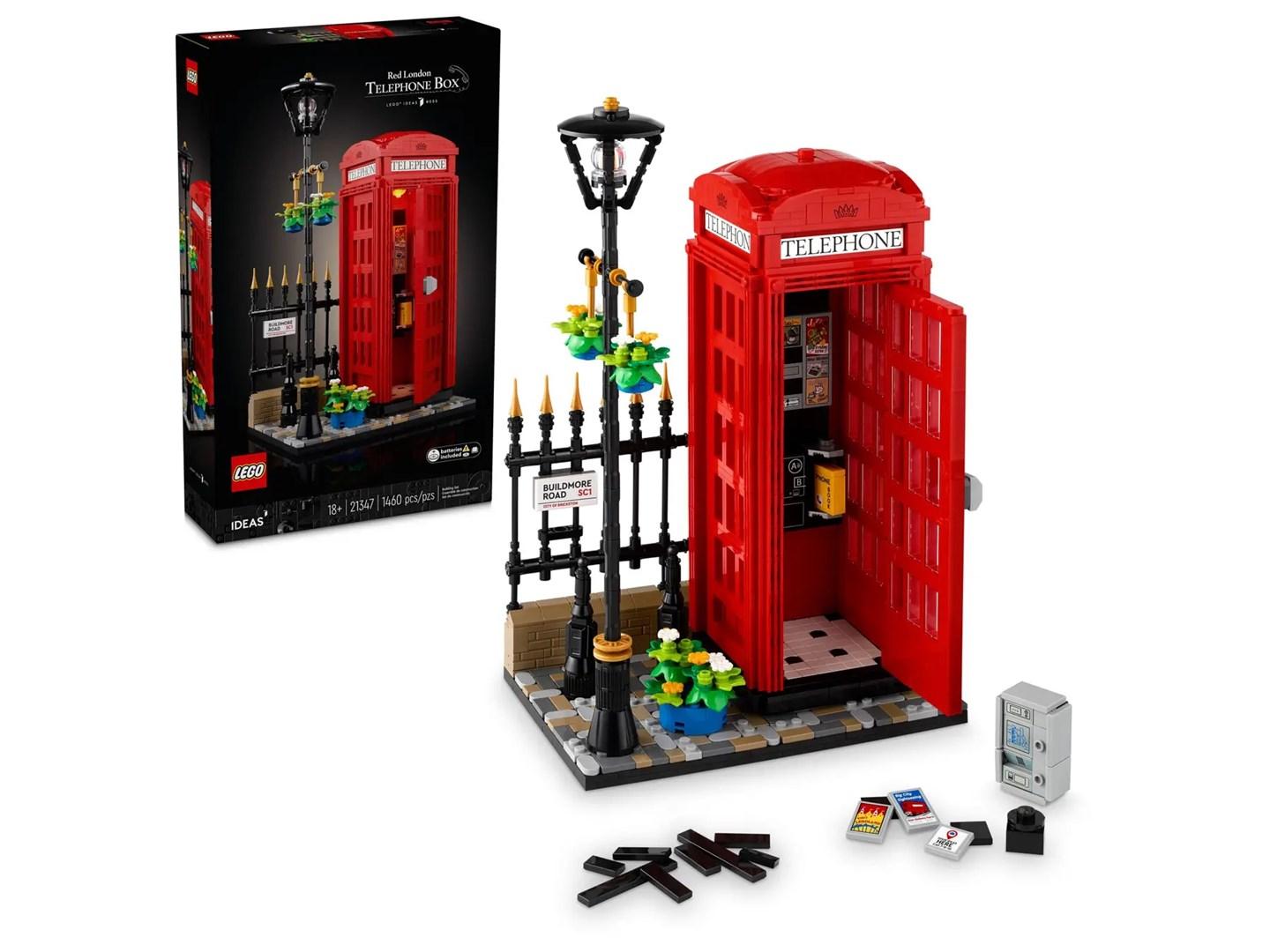 LEGO Ideas 21347 Rød London-telefonboks - byggesæt til voksne billede