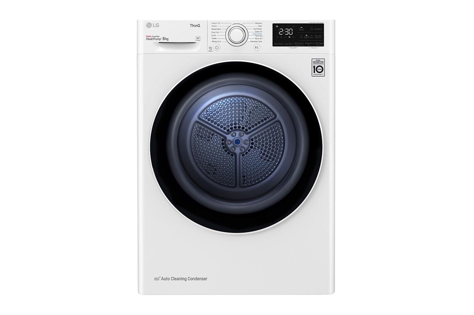 LG RH80V3AV6N tørretumbler - 8 kg frontbetjent, hvid billede