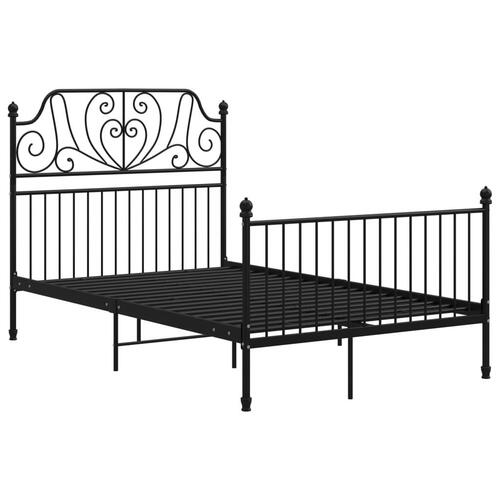 Sengestel 120x200 cm metal sort