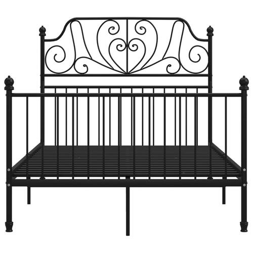 Sengestel 120x200 cm metal sort