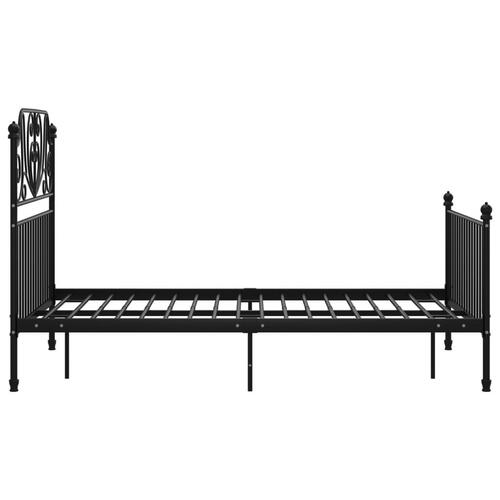 Sengestel 120x200 cm metal sort