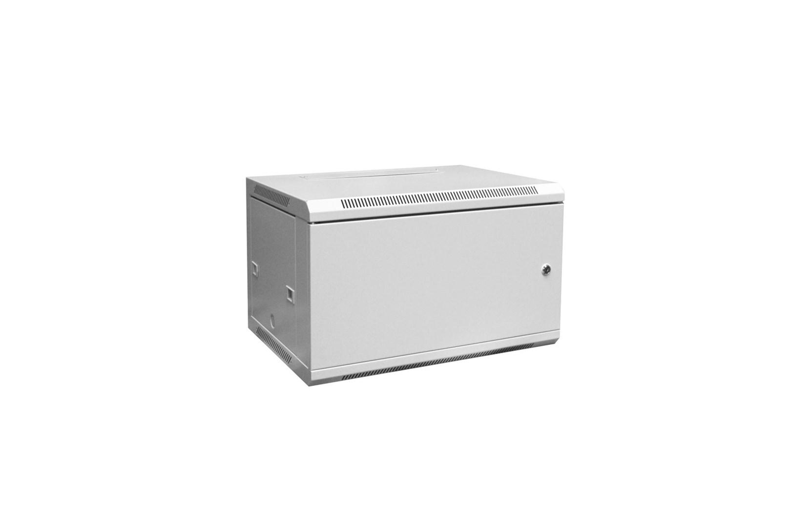 DIGITUS DN-W19 06U/450/MD vægmonteret 19" rackskab 6U – lysegrå billede