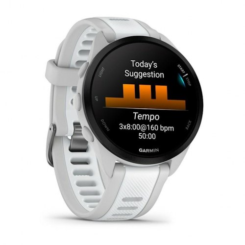 Garmin Forerunner 165 Music - 43 mm AMOLED løbe-smartwatch med GPS - Grå