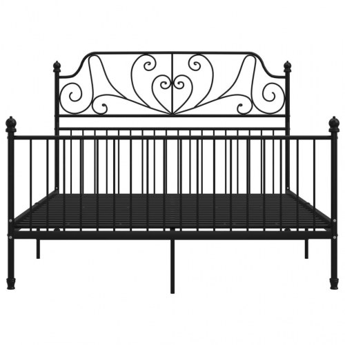 Sengeramme 140x200 cm i metal - sort