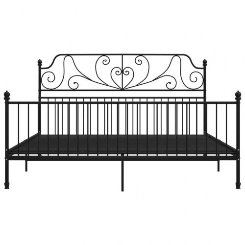 Sengestel 180x200 cm metal sort