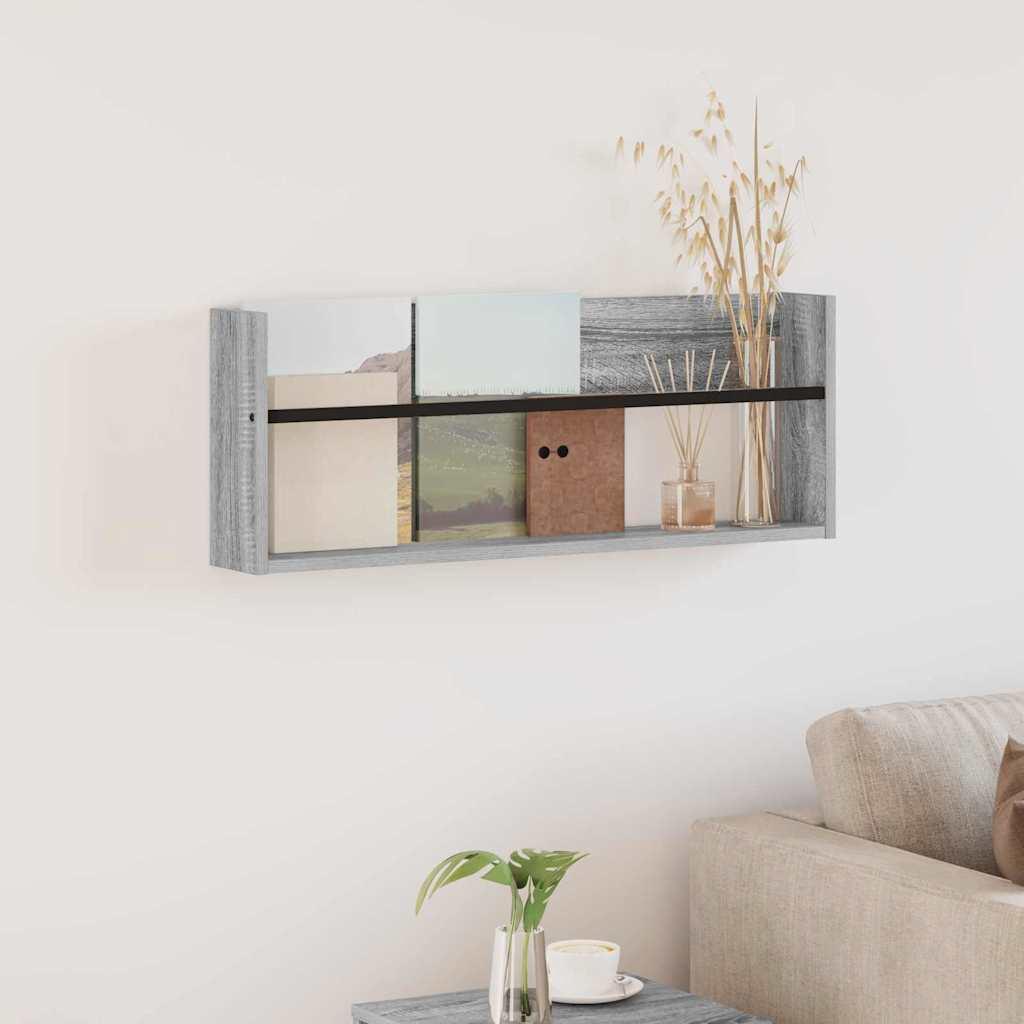 Magasin Rack Grå Sonoma 80 x 12 x 30 cm Konstrueret træ billede