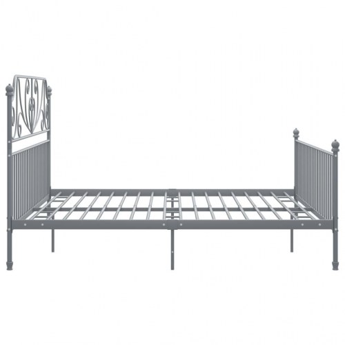 Sengestel i metal 200 x 200 cm - grå dobbeltseng