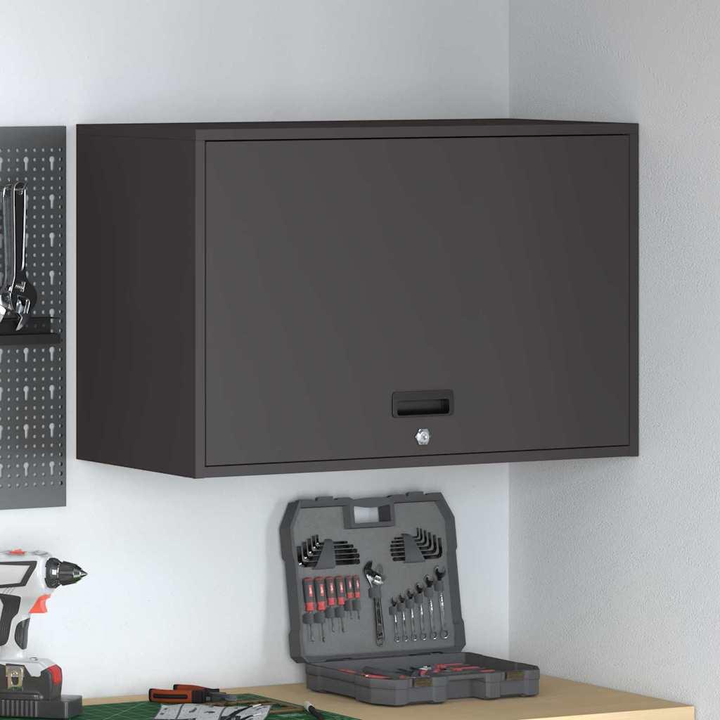 Vægbeslag til Garage Sort 80 x 40 x 53 cm Pulverlakeret stål billede
