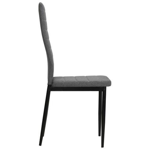 Spisebordsstole 6 stk. stof lysegrå