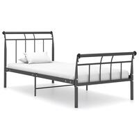 Sengestel 90x200 cm metal sort