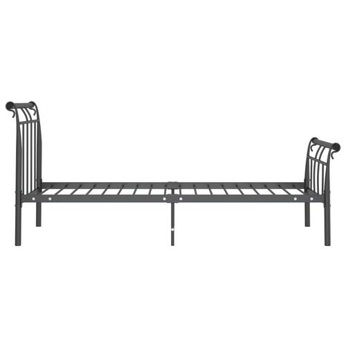 Sengestel 90x200 cm metal sort