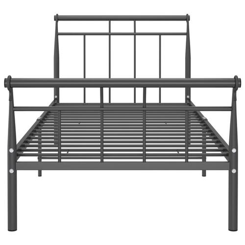 Sengestel 90x200 cm metal sort