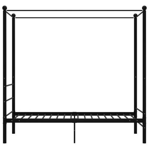 Sengestel til himmelseng 90x200 cm metal sort