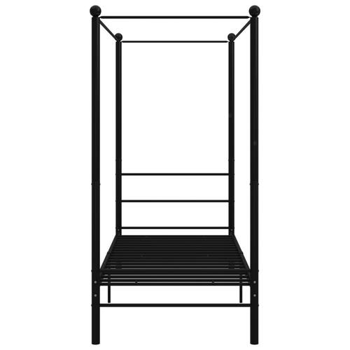 Sengestel til himmelseng 90x200 cm metal sort