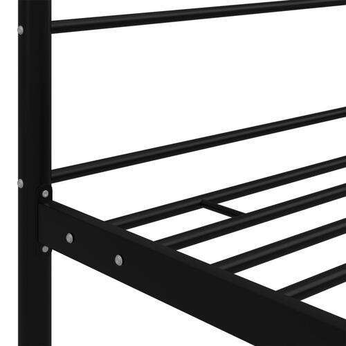 Sengestel til himmelseng 90x200 cm metal sort