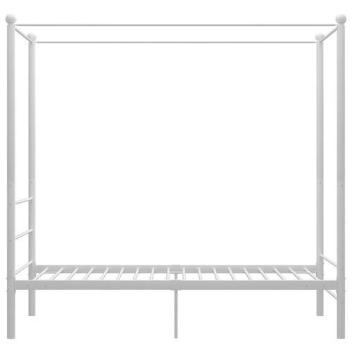 Sengestel til himmelseng 90x200 cm metal hvid