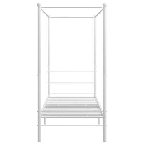 Sengestel til himmelseng 90x200 cm metal hvid
