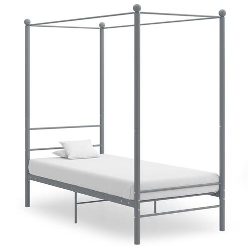 Sengestel til himmelseng 90x200 cm metal grå