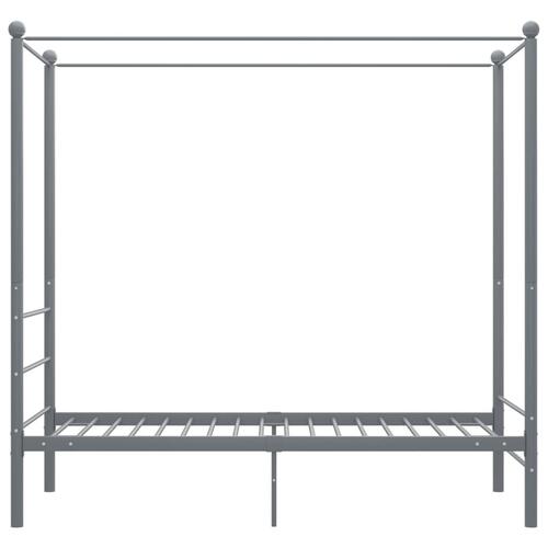 Sengestel til himmelseng 90x200 cm metal grå