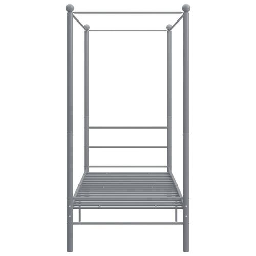 Sengestel til himmelseng 90x200 cm metal grå