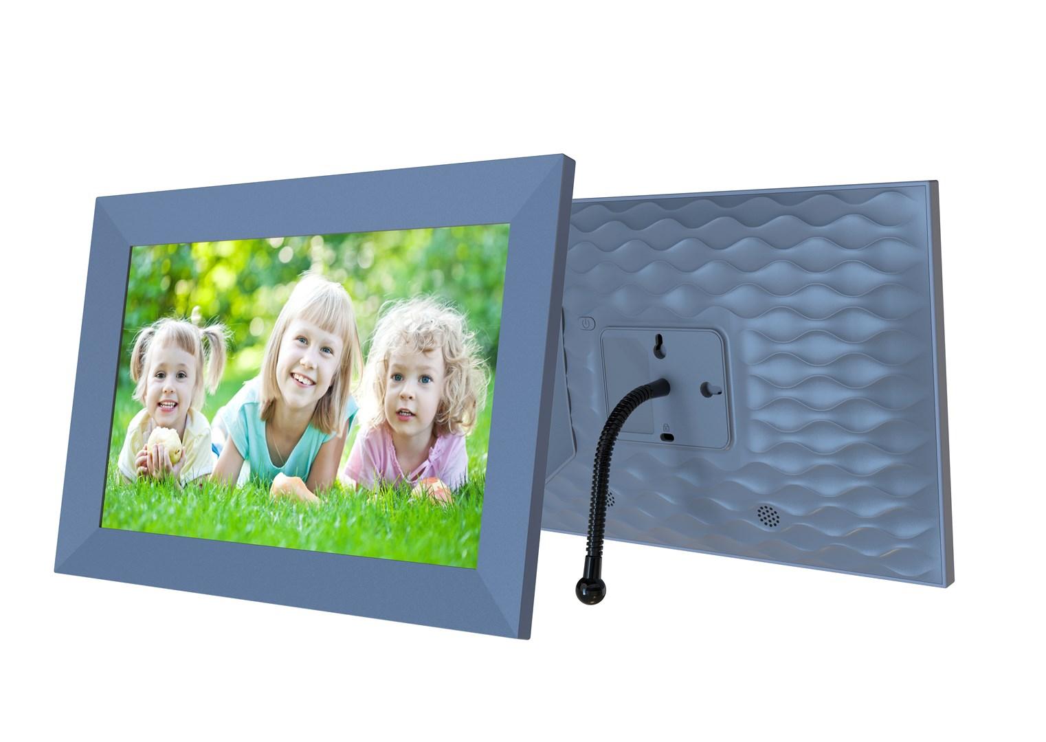 Denver PFF-1026 digital fotoramme 10,1" IPS touch - Wi‑Fi, grå billede