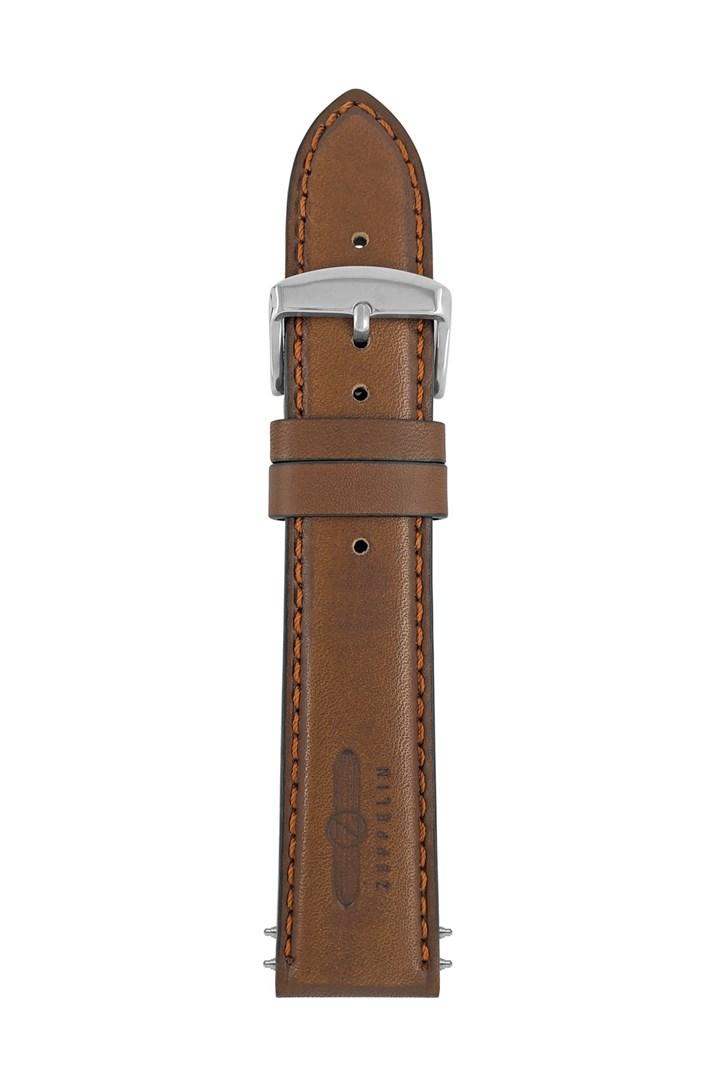 Zeppelin læderrem - brun 22 mm urrem billede