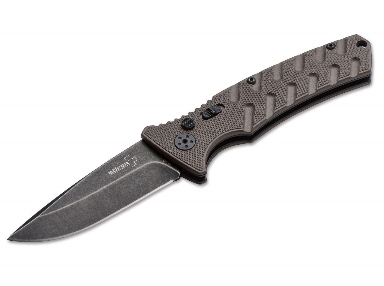 Böker Plus Strike Coyote foldekniv - spearpoint billede