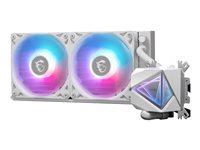 MSI MAG CoreLiquid I240 CPU vandkøler 240 mm – hvid, ARGB billede