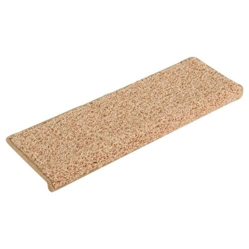 15 stk. trappemåtter 65x21x4 cm guldfarvet