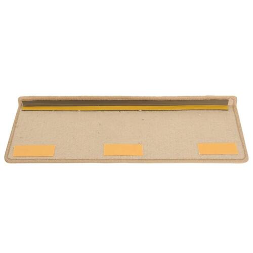 15 stk. trappemåtter 65x21x4 cm guldfarvet