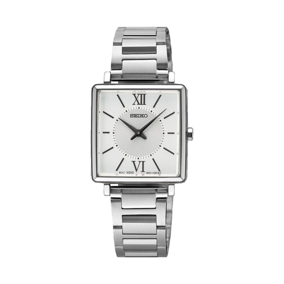 Seiko SWR111P1 herreur - sølvfarvet armbåndsur til mænd
