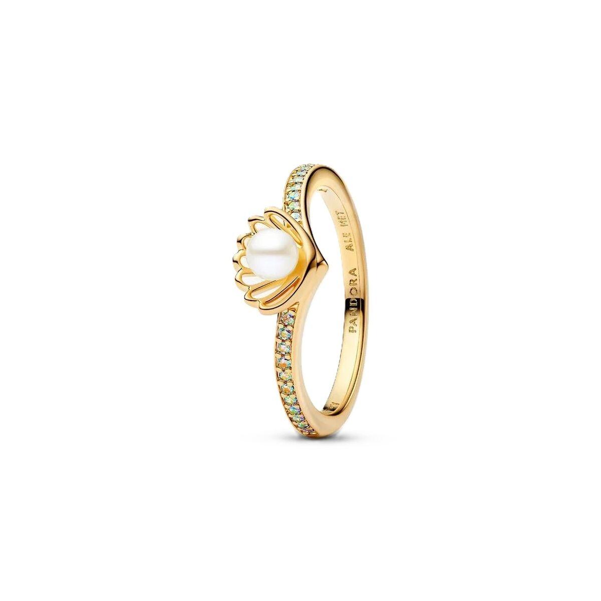 Pandora ring til kvinder 163654C01-54 - gylden elegant ring billede
