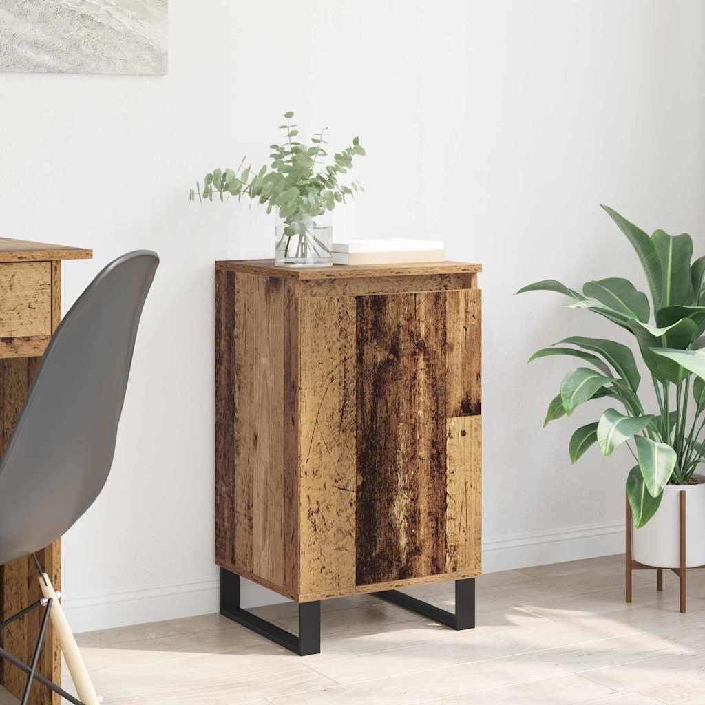 Sidebord Gammelt træ 40 x 35 x 70 cm Konstrueret træ billede