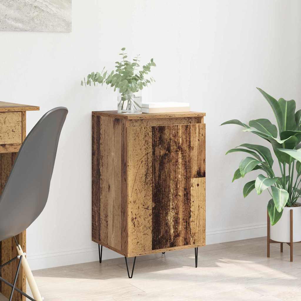 Sidebord Gammelt træ 40 x 35 x 70 cm Konstrueret træ billede