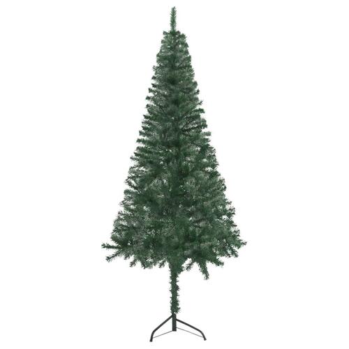 Kunstigt juletræ til hjørne 150 cm PVC grøn