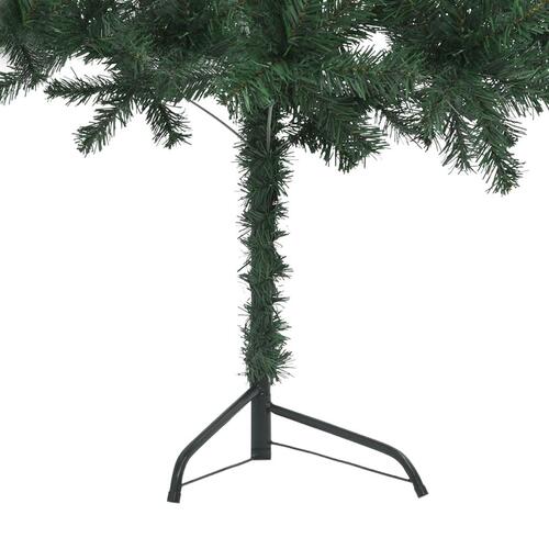 Kunstigt juletræ til hjørne 150 cm PVC grøn