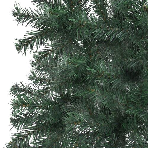 Kunstigt juletræ til hjørne 150 cm PVC grøn