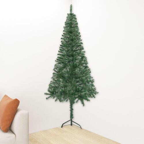Kunstigt juletræ til hjørne 180 cm PVC grøn