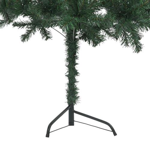Kunstigt juletræ til hjørne 180 cm PVC grøn