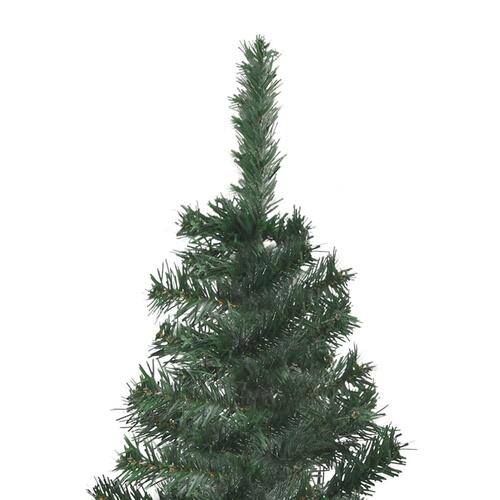 Kunstigt juletræ til hjørne 180 cm PVC grøn