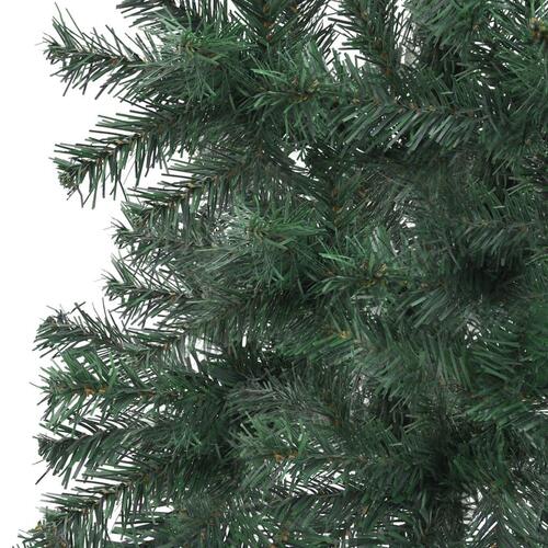 Kunstigt juletræ til hjørne 180 cm PVC grøn